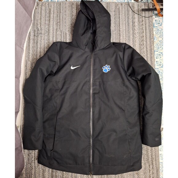 Nike 550 Down Fill Parka Jacket Men's Large Kentucky Wildcats Zip Black Hooded - Picture 1 of 16